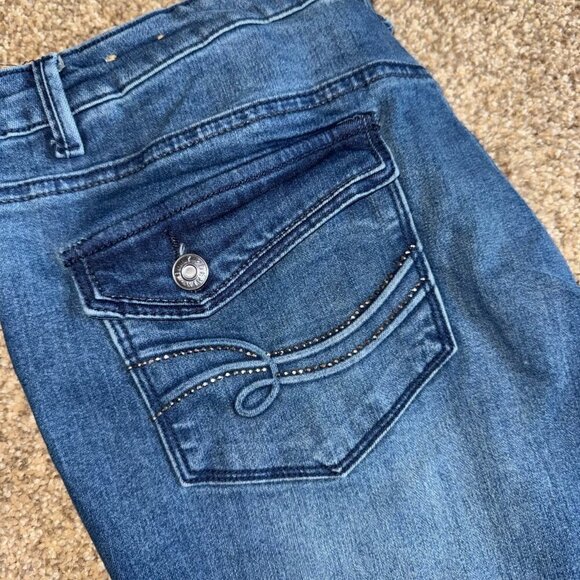 Only Denim distressed wrinkled boot cut jeans - Picture 4 of 12